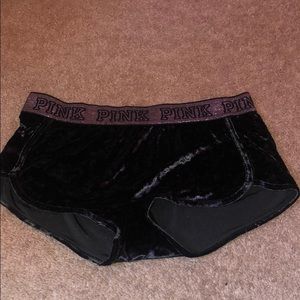 PINK VELVET BOYSHORTS